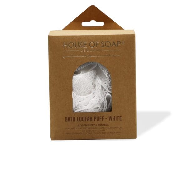 Bath Loofah Puff White