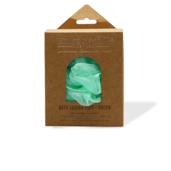 Bath Loofah Puff Green